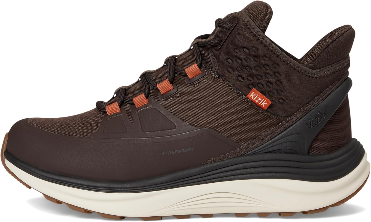 Kizik London AT Mid Slip On Boots for Men: Comfortable All-Day Waterproof Hiking Boots for Any Terrain or Daily Urban Wear, Hands Free Convenience