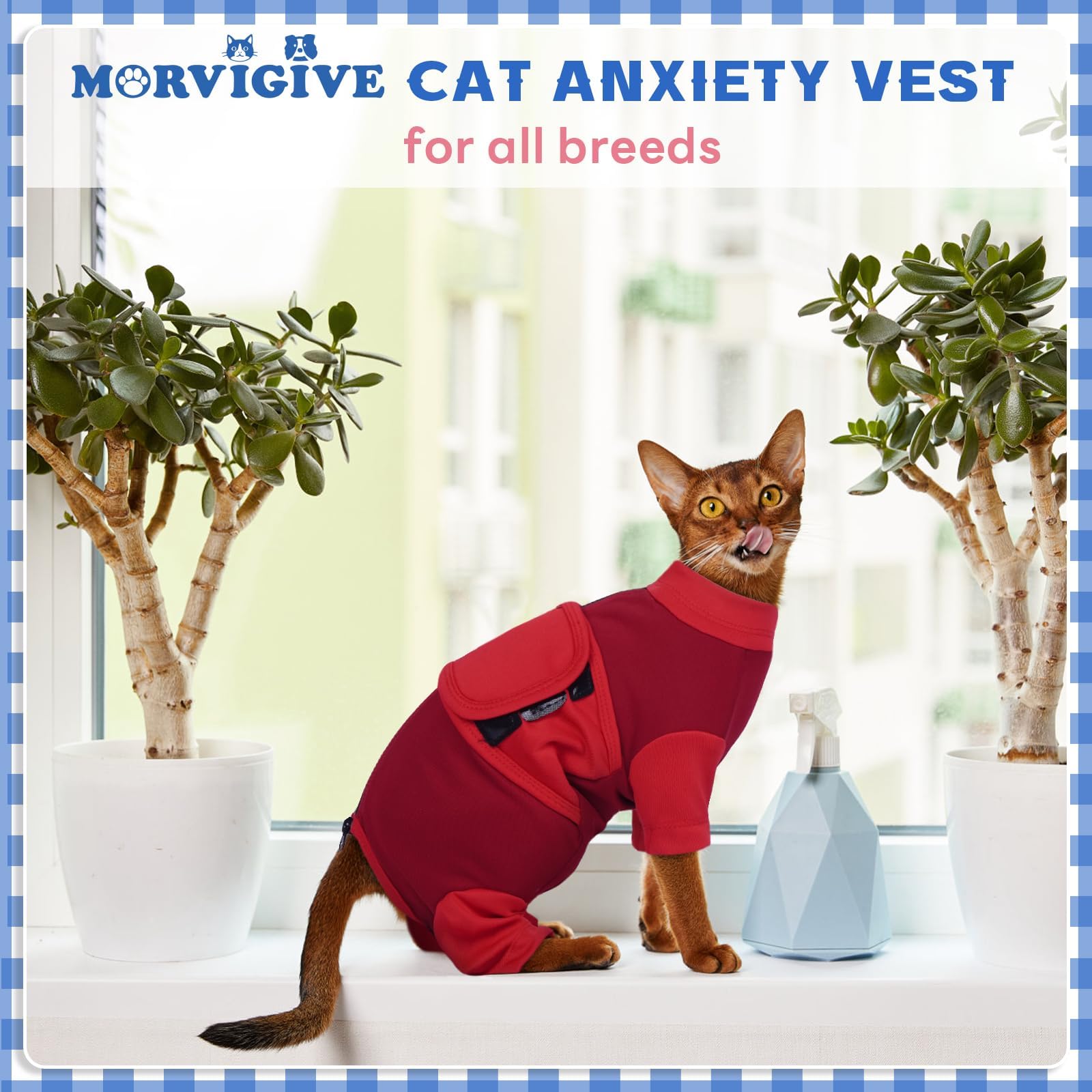 Calming Vest For Dogs ADNIKIA Cat Anxiety Jacket - Calming Vest For ...