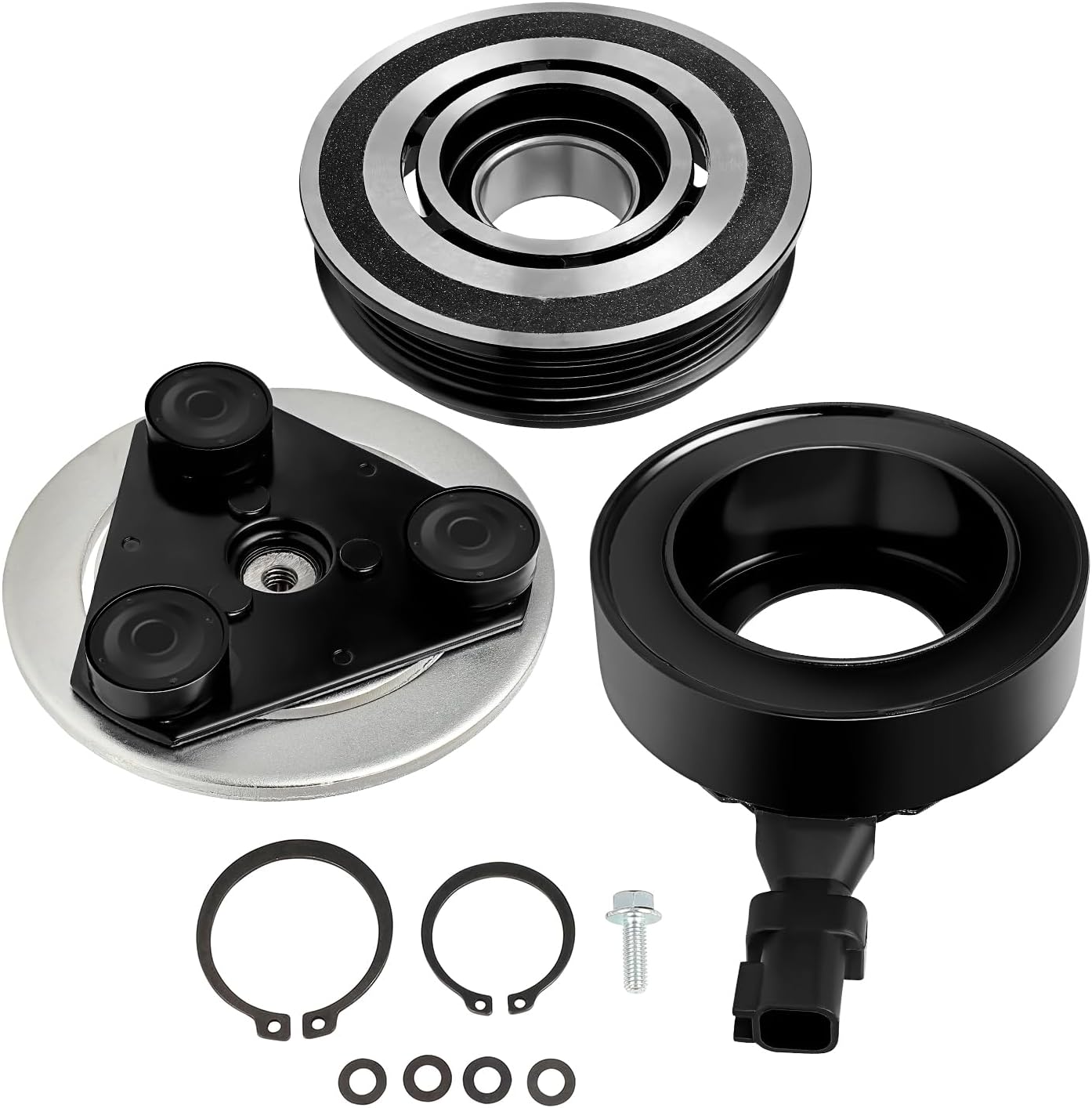 SCITOO AC Compressor fit for ford for Escape 2.5L 2013-2019, Air Conditioning Compressor fit for ford for Focus 2.3L 2016-2018, for ford for Transit Connect 2.5L 2014-2018 CO 29114C CV6Z19703C