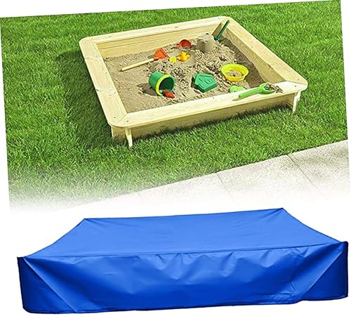 Miniatura 3 de FOYTOKI Cubierta de juguete para niños para exteriores, cubierta para arenero al aire libre, protector cuadrado para caja de arena para jardín,