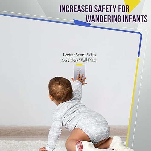 Miniatura 3 de ENERLITES 61580-TR-SVWP - Receptáculo dúplex serie Elite con placa de pared sin tornillos, grado residencial, resistente a manipulaciones, 15 A 125