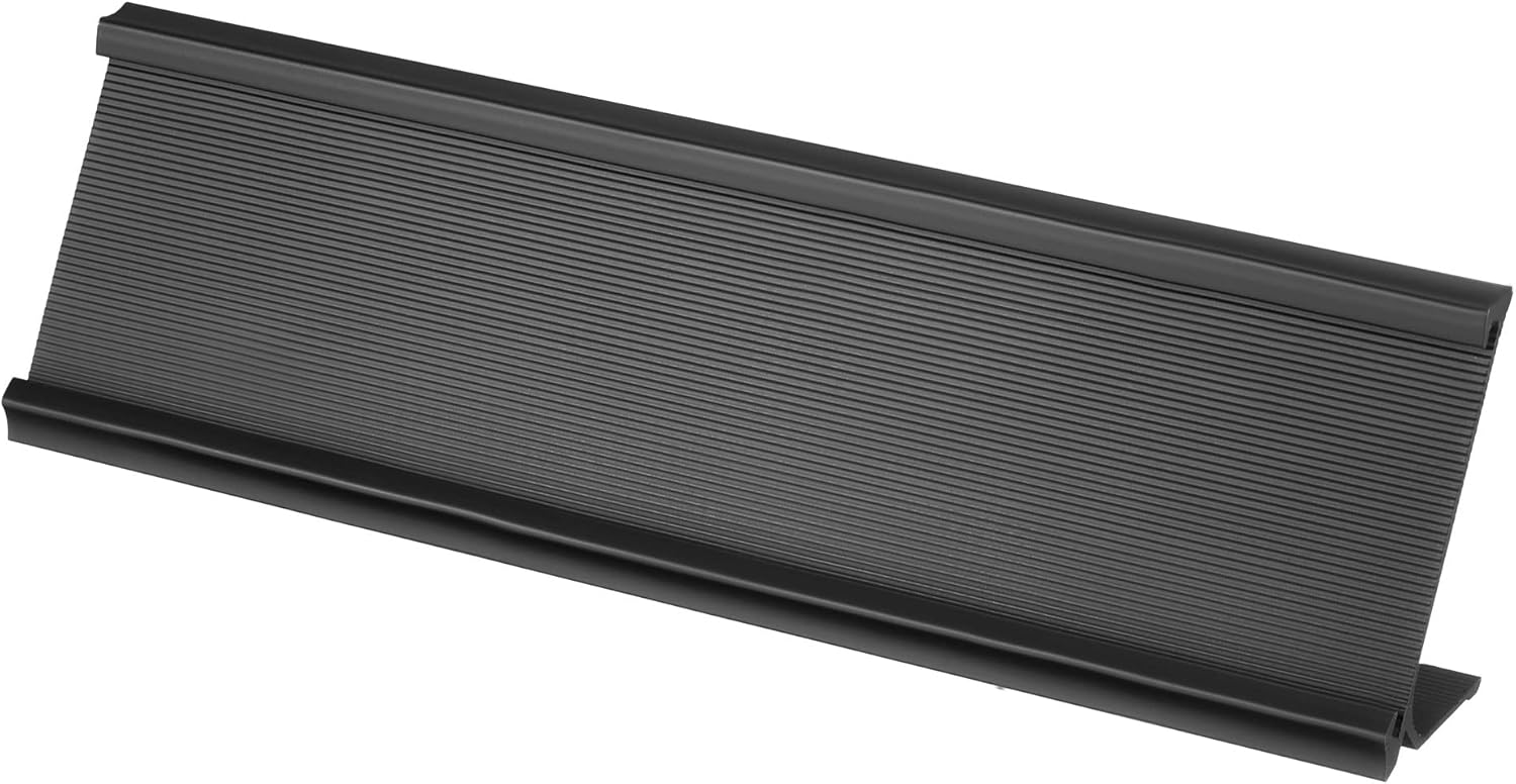 PATIKIL 2 x 7.8インチ アルミニウム ネームプレートホルダー、1個 Lタイプ デスク オフィス ビジネス ドア サイン