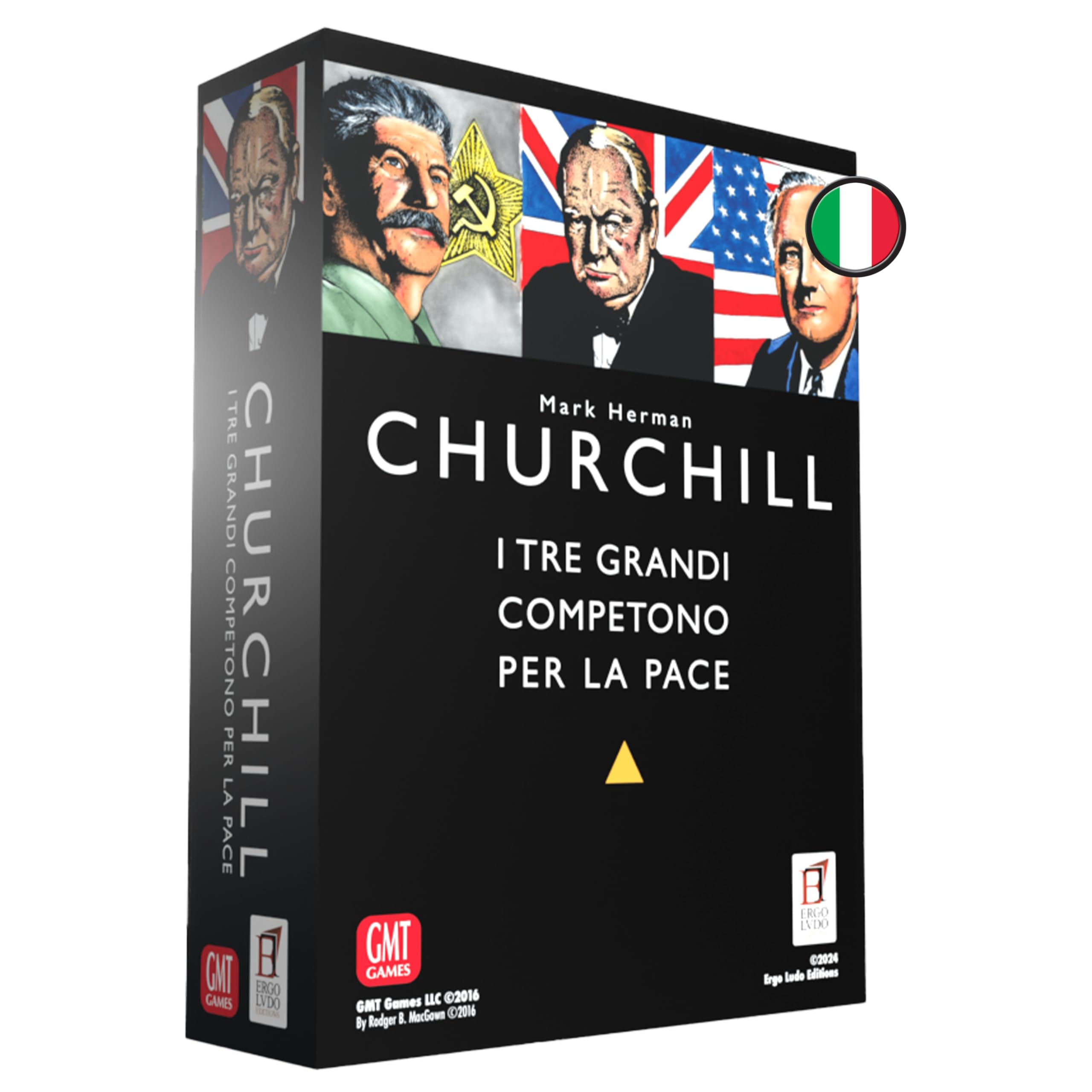 Asmodee - Churchill, Gioco da Tavolo di Strategia, 1-3 Giocatori, 14+ Anni, Edizione in Italiano