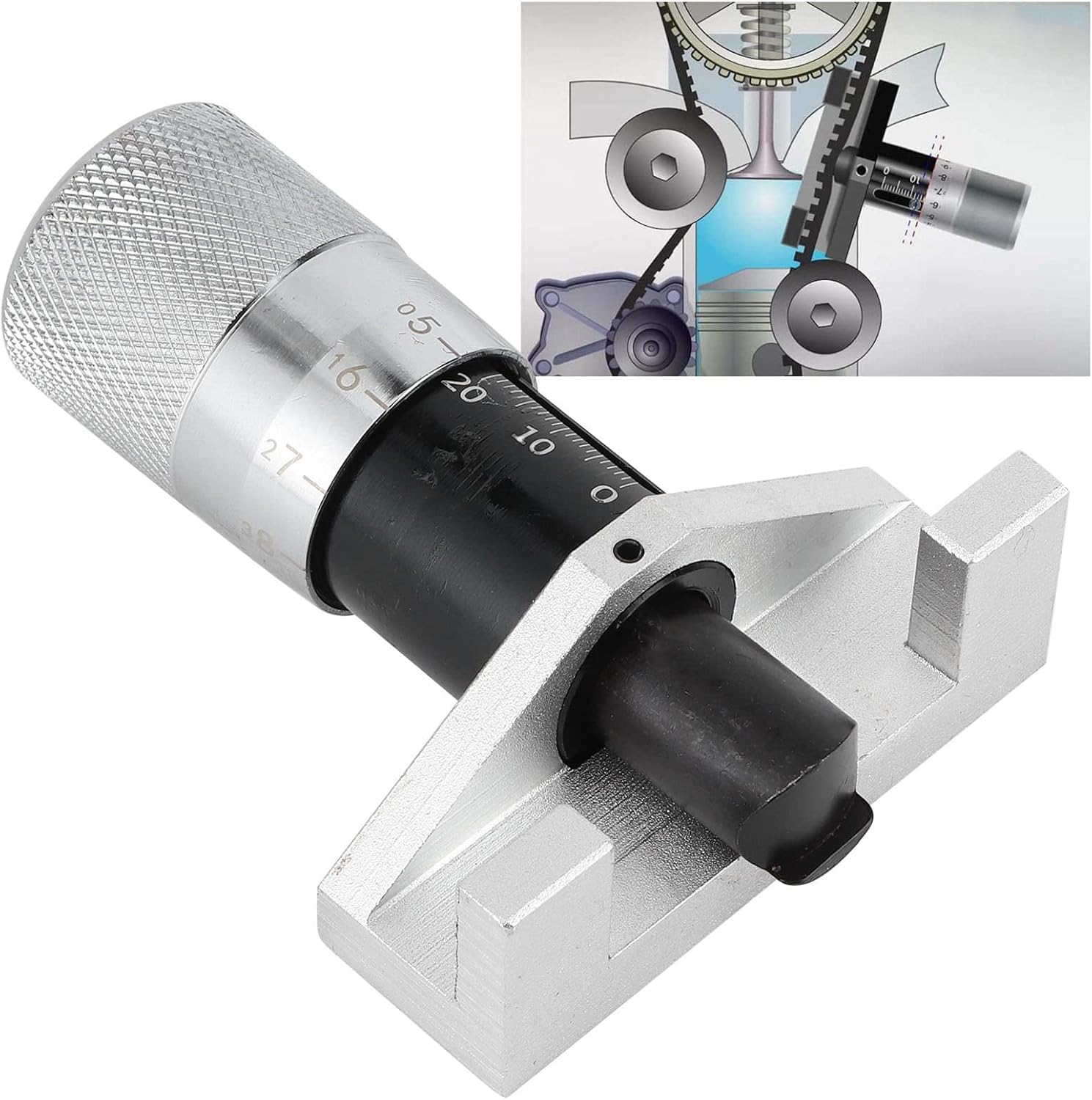 Belt Tension Tester Tool, Steel Timing Belt Tension Gauge