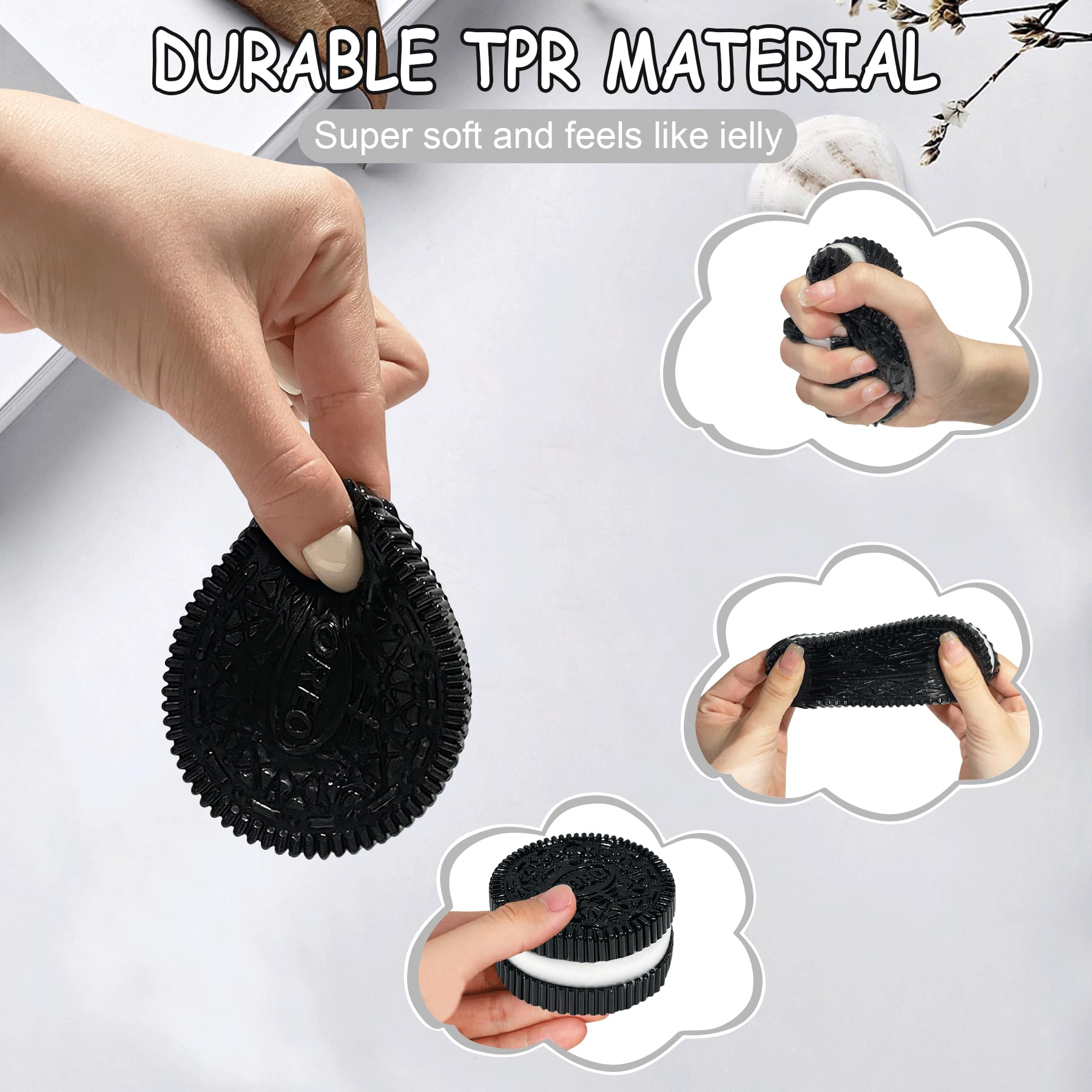 Stress Relief Toy, Soft Sandwich Cookies, Biscuit Soft Toy Super
