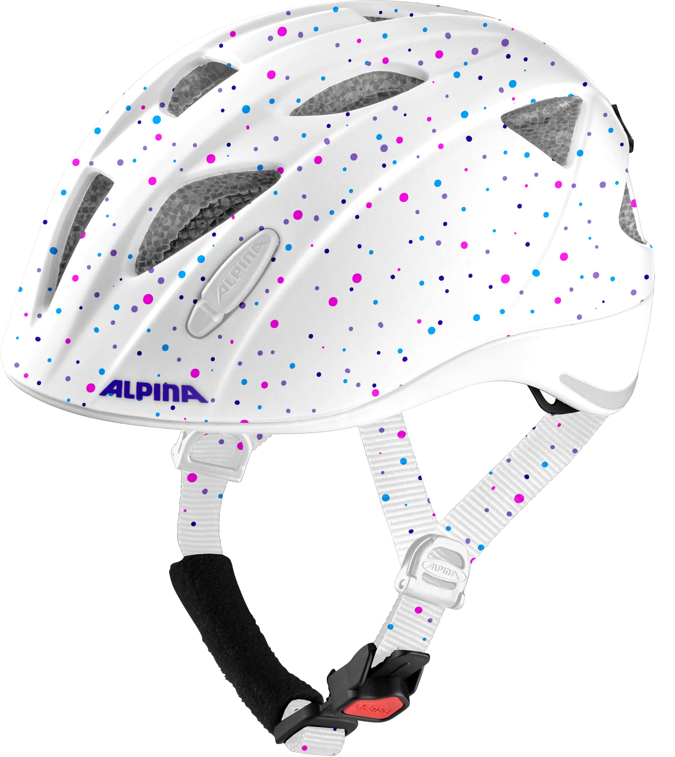 Alpina XIMO LE Unisex Kinder Fahrradhelm (White Polka Dots) : Amazon.de:  Sport & Freizeit