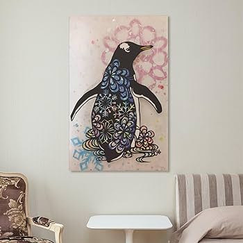 Amazon.co.jp: ペンギン 切り 絵 図案 ウォールアート 部屋飾り