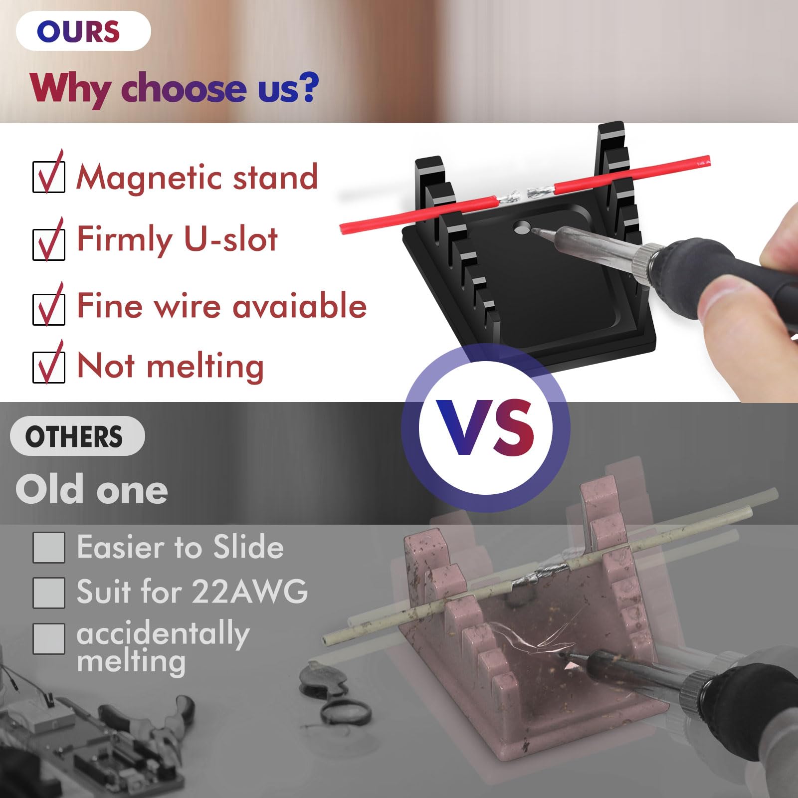 Terza Mano Magnetica Per Saldatura Con 6 Bracci E Tappetino Termico - Base Pesante, Kit Elettronica Professionale