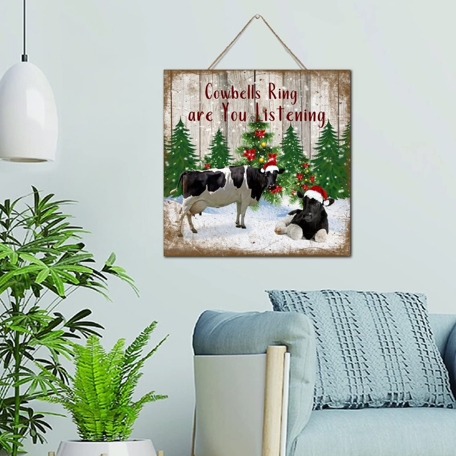 Plaque en bois avec clochettes pour égayer votre cuisine et salle à manger