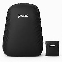 Jimmox Waterproof Bag Rain Cover for 30L-35L Backpacks | Dustproof & Rubberized Black Cover for School Bag, Laptop Bag, Hiking, Travel Use (1)