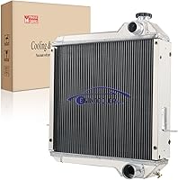 Vista 1 de Radiador de fila de 4 núcleos para retroexcavadora de caja 570 580L 580SSL 590SL 4300 P85 234876A1 234876A2 todo el radiador de aluminio