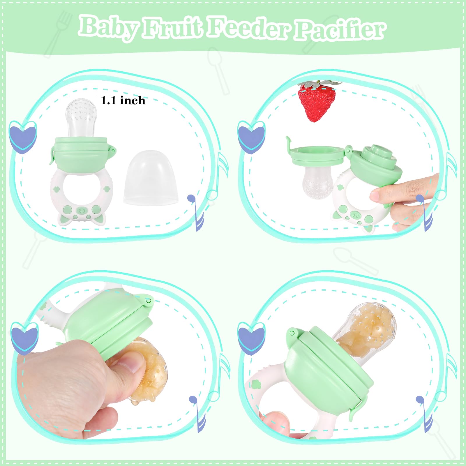 Baby Feeding Essentials Comeder Baby Weaning Set, 10 Pcs Silicone