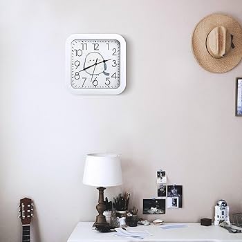 Amazon.co.jp: シマエナガ 鳥柄 置時計 スクエアクロック 電波