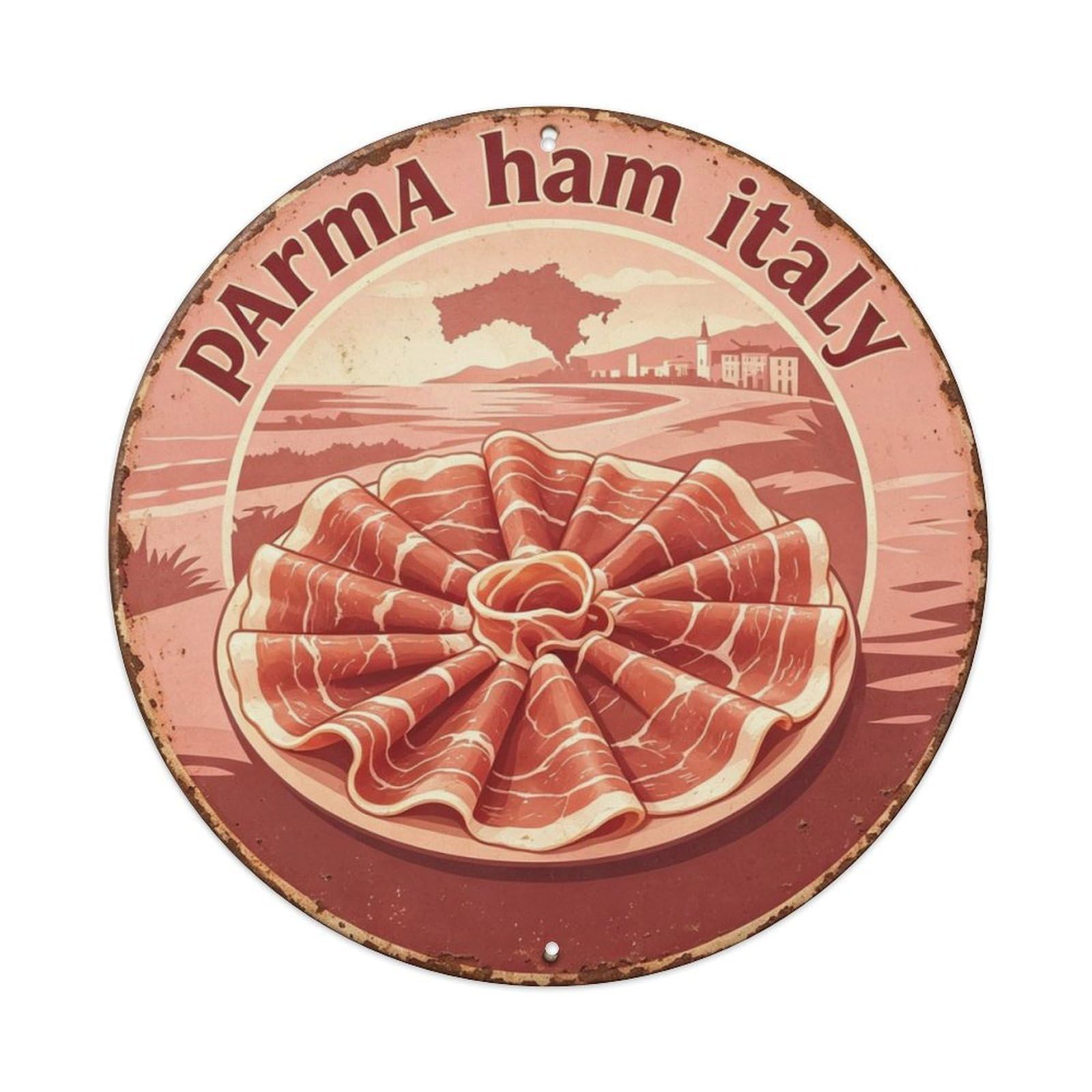 Parma Ham Italy Metal Tin Sign Plaque