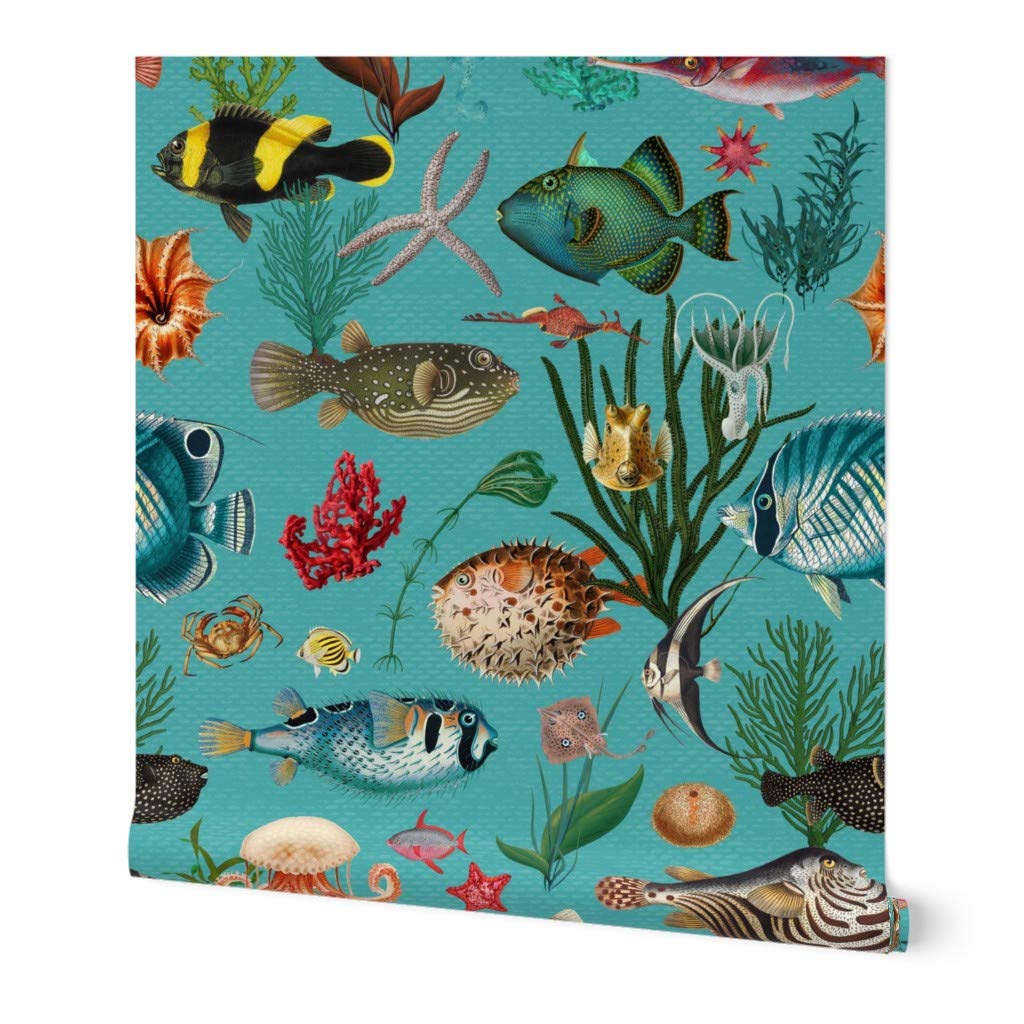 04827 木珠 パムテック 魚の絵柄 39x11mm 2匹の魚 プンテック 【公式通販】