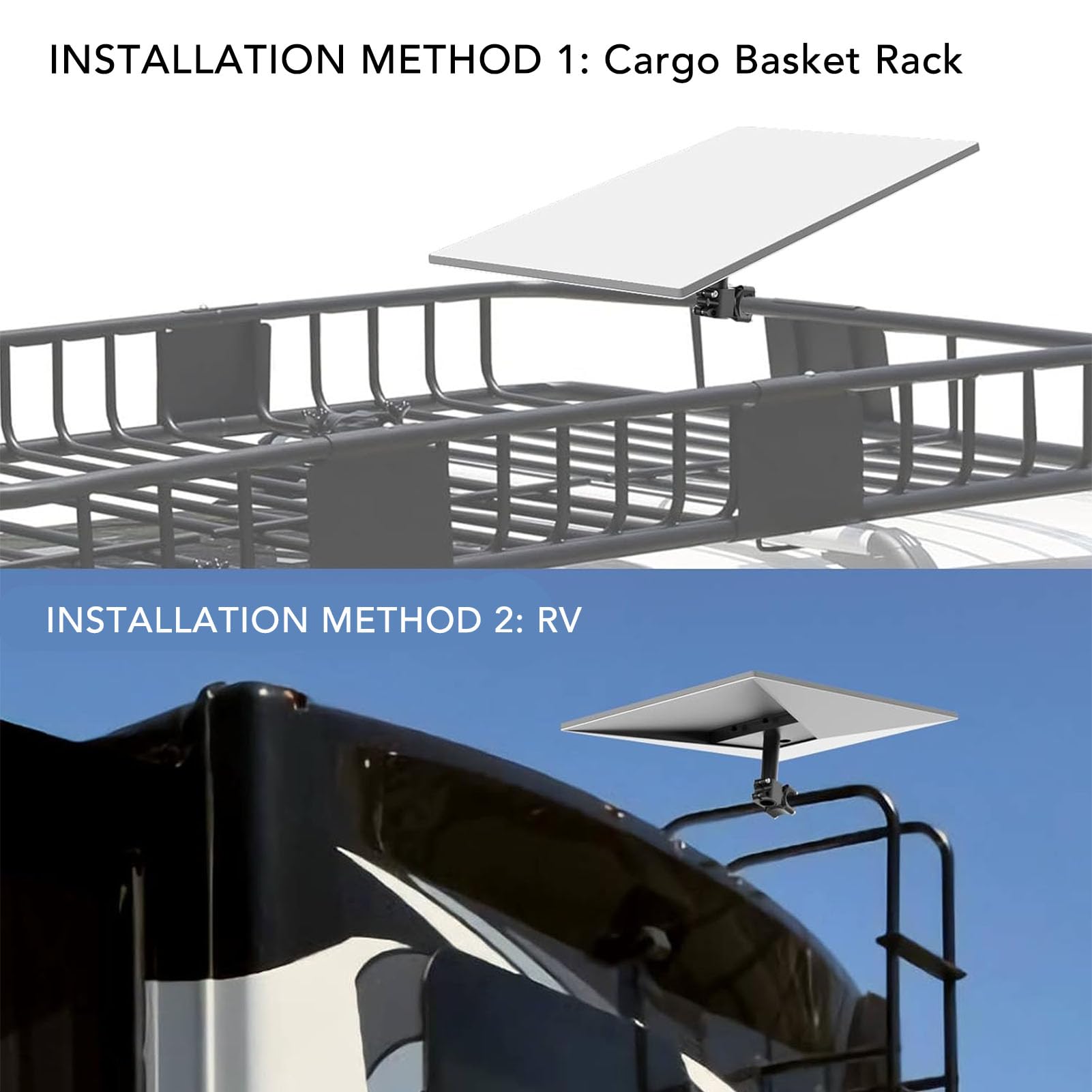 Adattatore per Tubo Gen 3, Supporto per Scala per Gen 3, Kit di Montaggio Regolabile per Parabola Standard V3 per Palo, Tetto, Yacht,