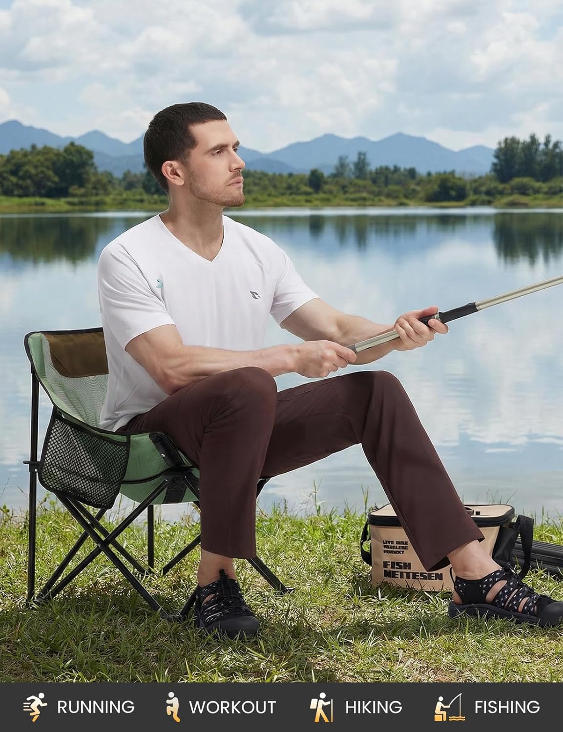 baleaf Men's Rash Guard Sun Shirt UV Protection Quick Dry Lightweight UPF 50+ Athletic Short Sleeve SPF T-Shirts Swim Summer - Image 2