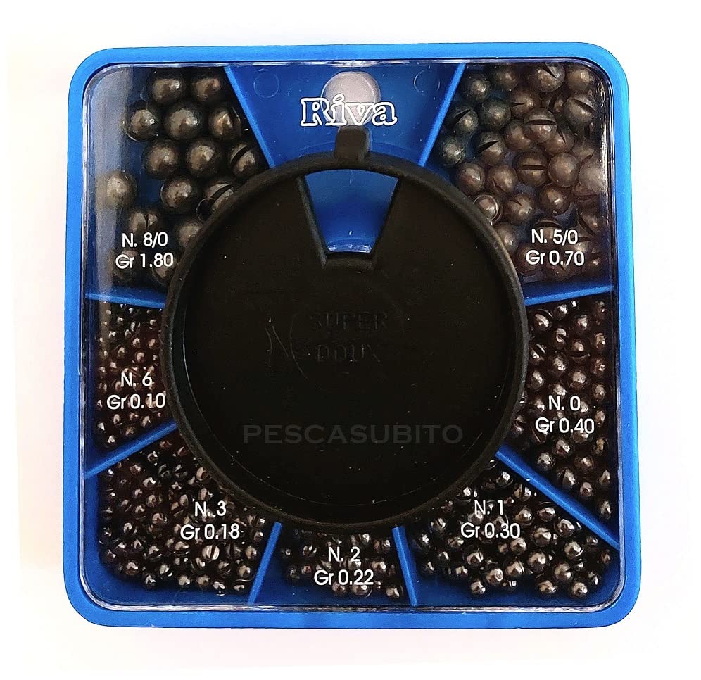 Pescasubito.com Scatola Quadra Grande Piombini Spaccati Competizione Pesca Bolognese Galleggiante Piombi