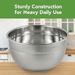 Tovolo Stainless Steel Deep Mixing Bowl, Easy Pour with Rounded Lip, Kitchen Metal Bowls for Baking & Marinating, Dishwasher-Safe Stainless Steel, 3.5 Quart