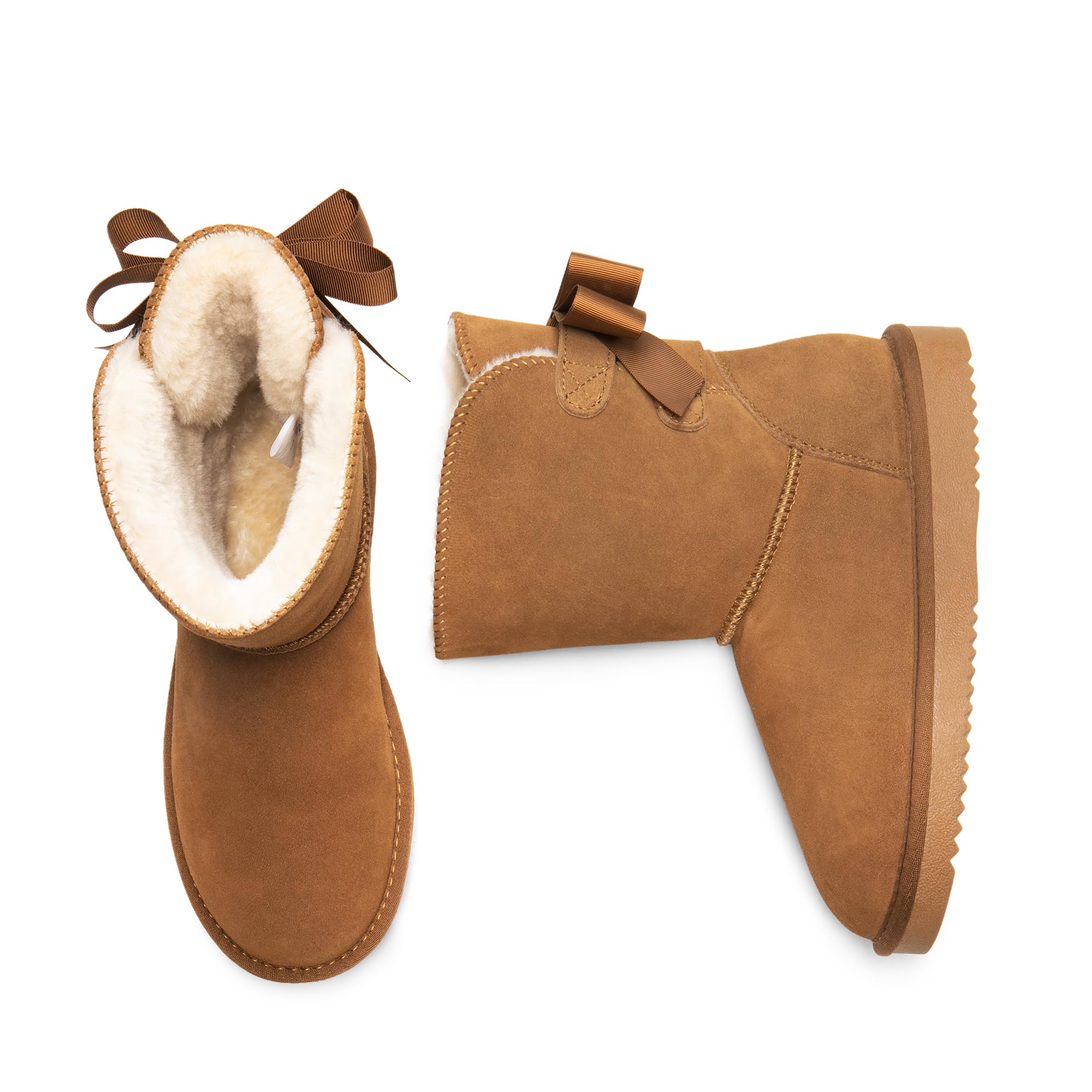 DREAM PAIRS Damen Winter Schneestiefel FuzzyChic