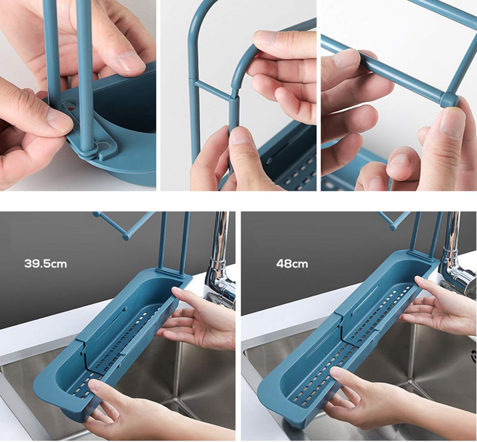 Amazon｜キッチン シンクラック 伸縮式 スポンジホルダー スポンジ洗剤