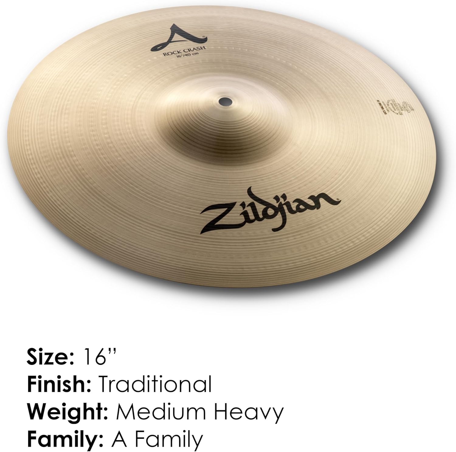 Avedis Zildjian Company 16" A Zildjian Rock Crash