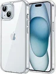 JETech Capa para iPhone 15 6,1 Polegadas, Case Protetora de Telefone à Prova de Choque Não-Amarelecimento, Capinha Parte Traseira Transparente Anti-Riscos (Claro)