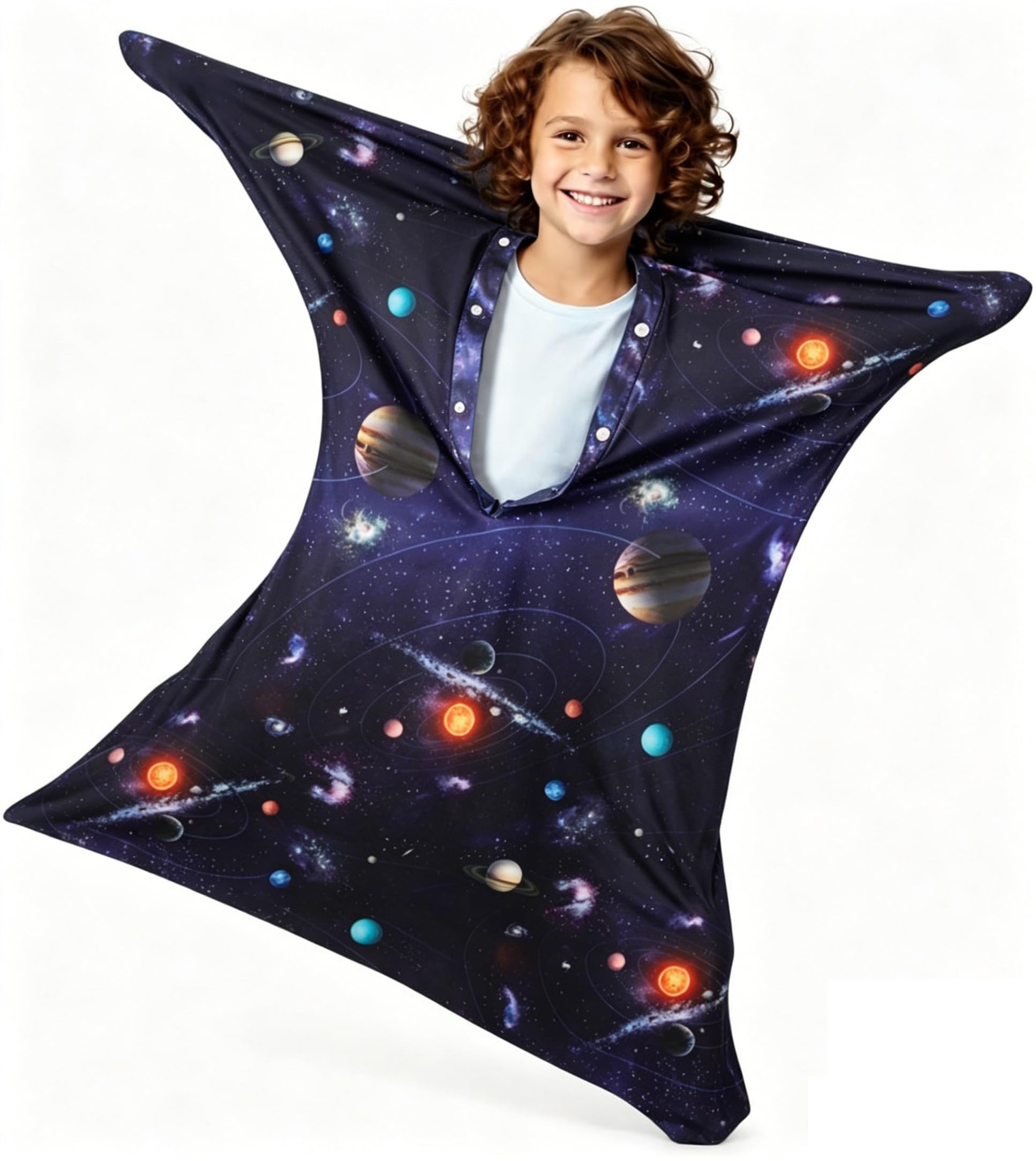 Sensory Body Sock for Kids, Stretchy Compression Body Wrap, Large