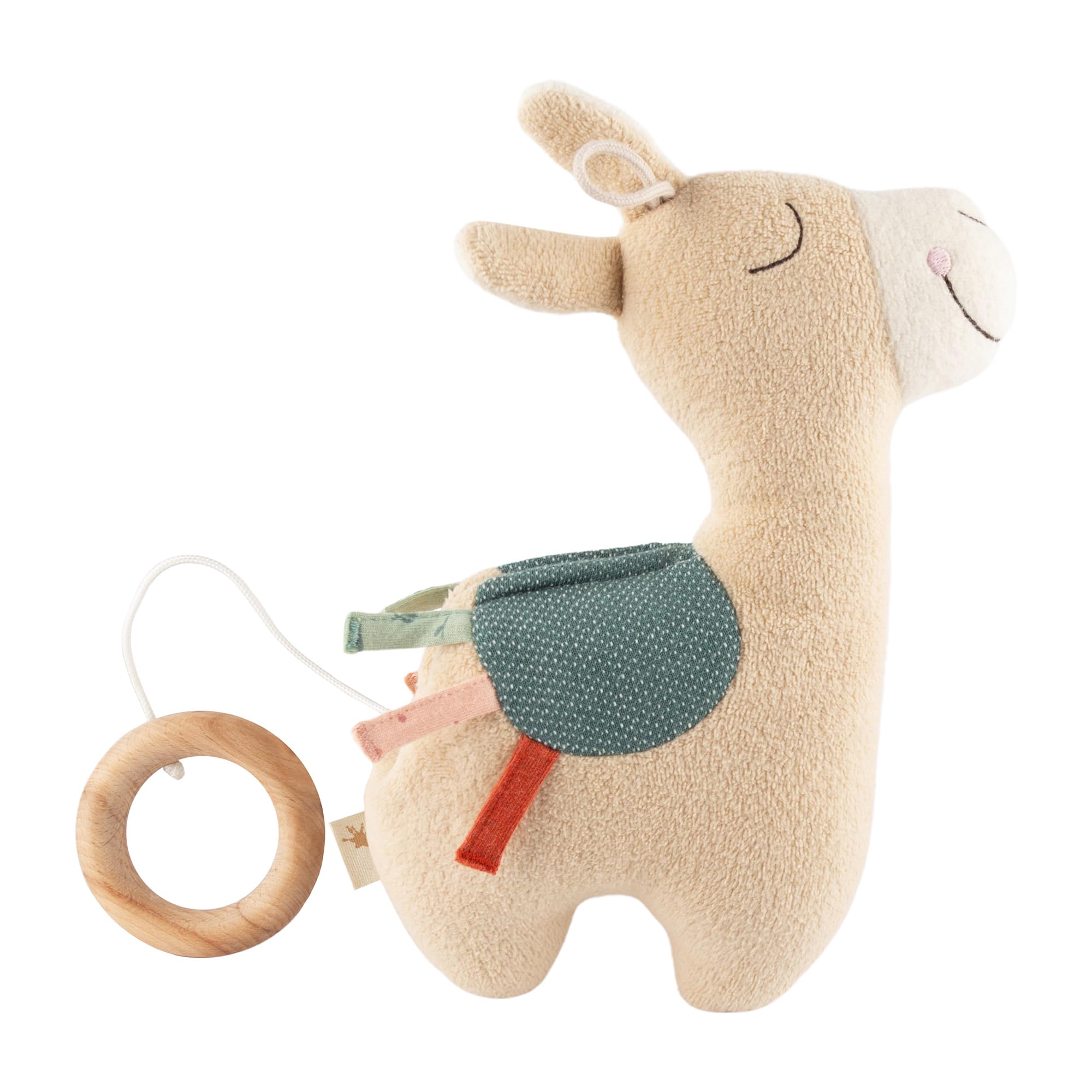SIGIKID Carillon con melodia a scelta personalizzabile, regalo per nascita o battesimo, adatto per bambini dalla nascita, beige/lama, taglia unica, beige/lama