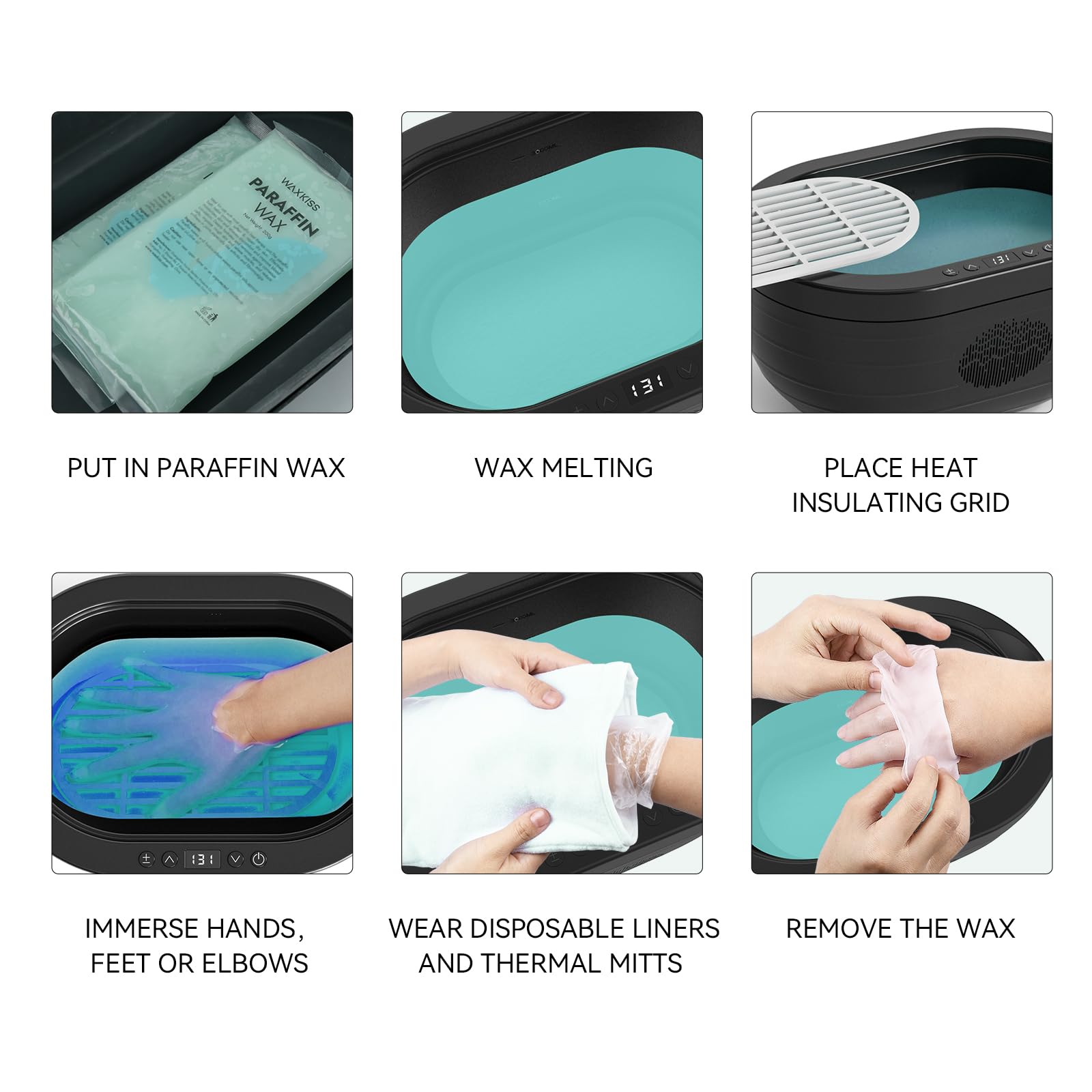 Amazon.com : Paraffin Wax Refill for Hand and Feet 6 packs