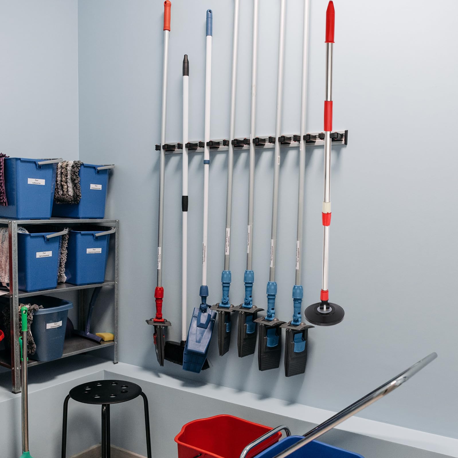 iplusmile Rotomop Ricambio Manico in Acciaio Inox Palo Di Ricambio Per Mop Rotante Con Testa Girevole a 360° Facile Da Installare Per Pulizia Casa E Ufficio