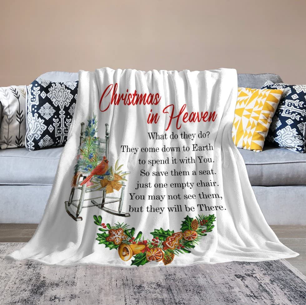 Couverture de Noël plaid douillet lit canapé peluche douce 130cm