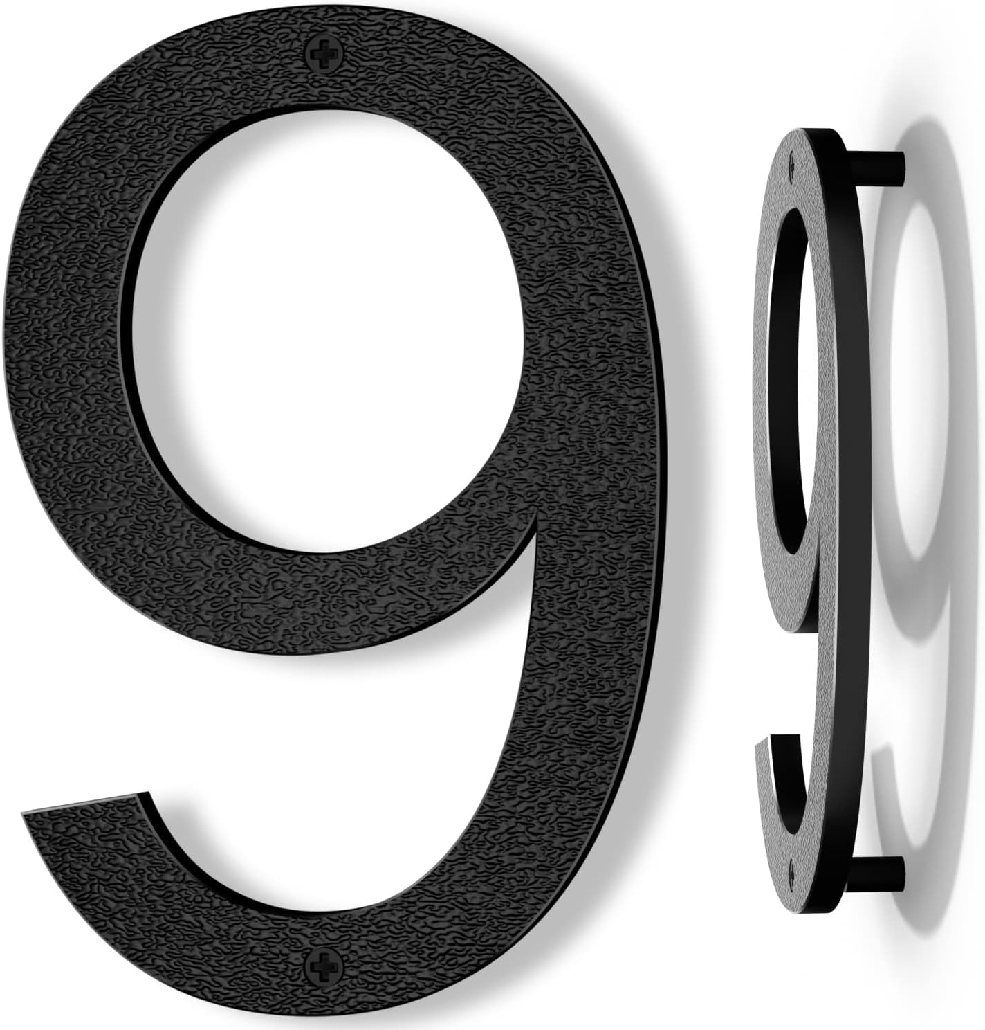 10 Inch Black House Numbers for Outside, IVERRA Large