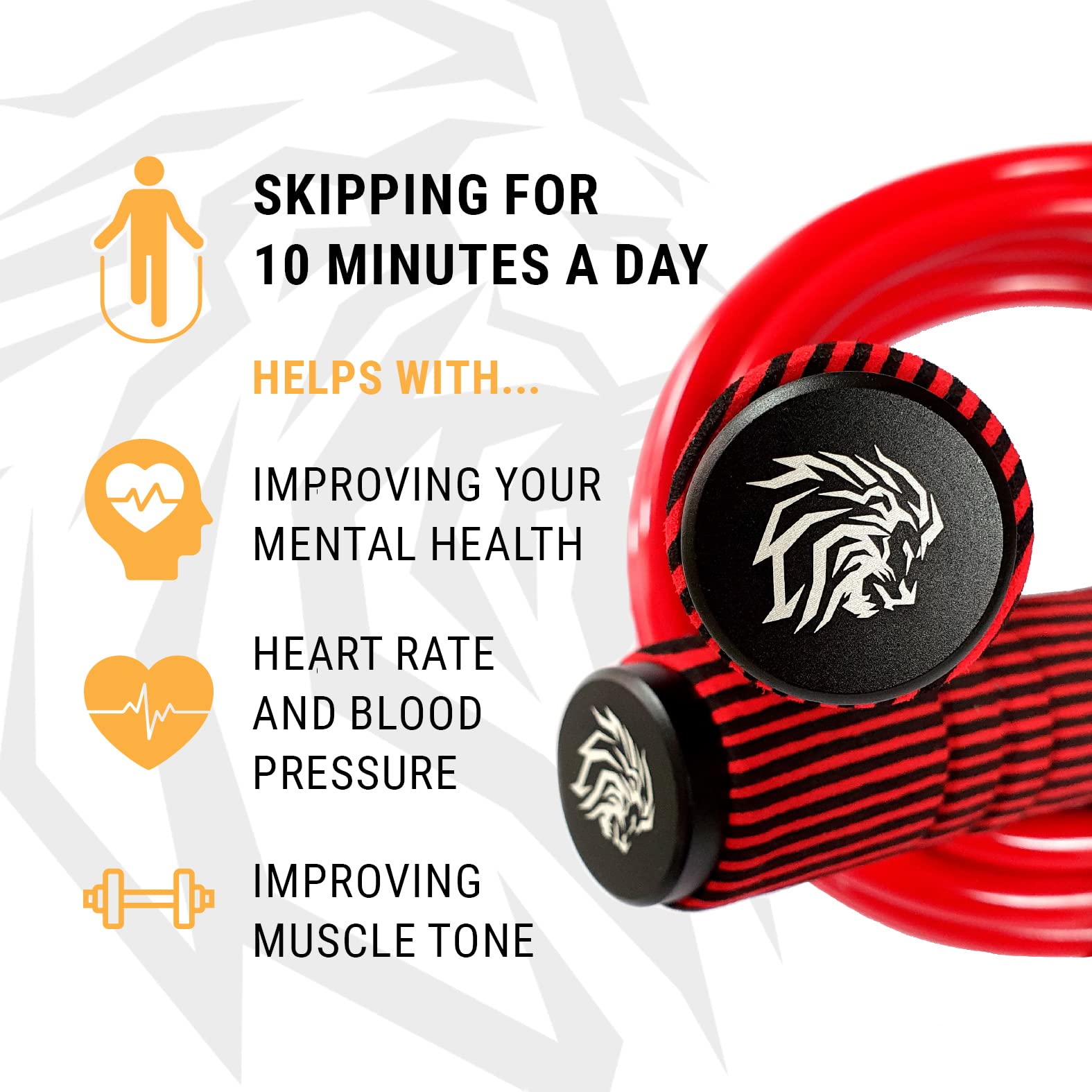 Elite Jumps Corda per Saltare Regolabile per Adulti – Corda Fitness in PVC da 6 mm con Impugnature Resistenti e Rotazione Fluida – per Cardio, Forza e CrossFit – 305 cm