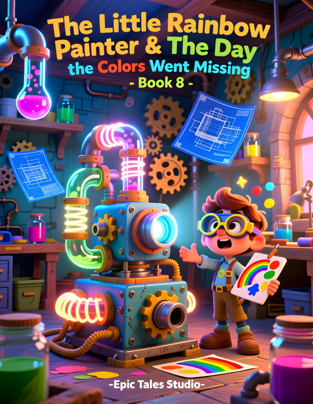 The Little Rainbow Painter & The Day the Colors Went Missing - Book 8: A magical tale of imagination, inventions, and teamwork