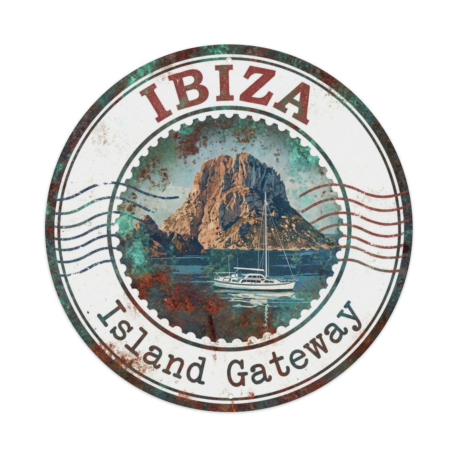 Vintage Travel Ibiza Spain Adventure Metal Tin Sign