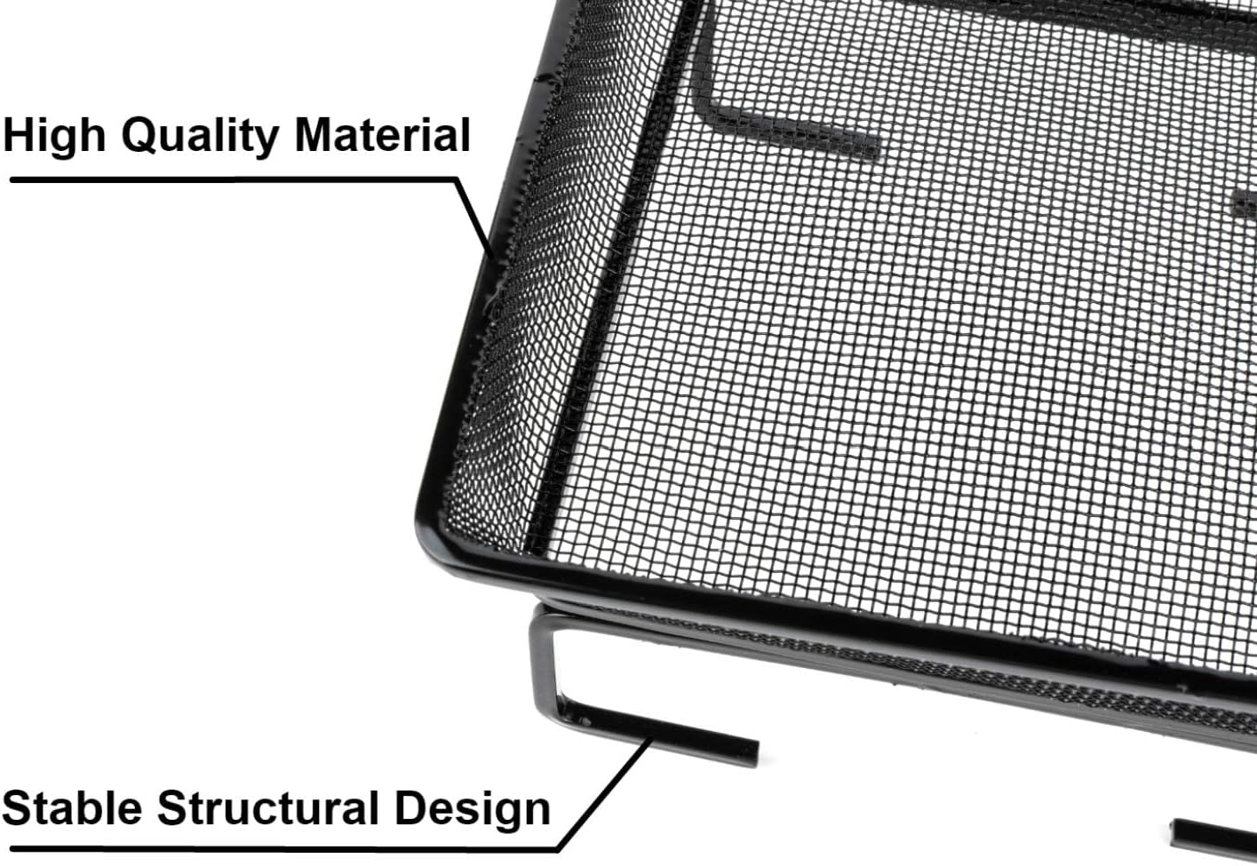 WOSIBO 2 Pack Platform Ground Bird Feeder Tray, Metal Mesh Seed Tray for Ground Dove Birds or Squirrels Outdoor Garden Decoration