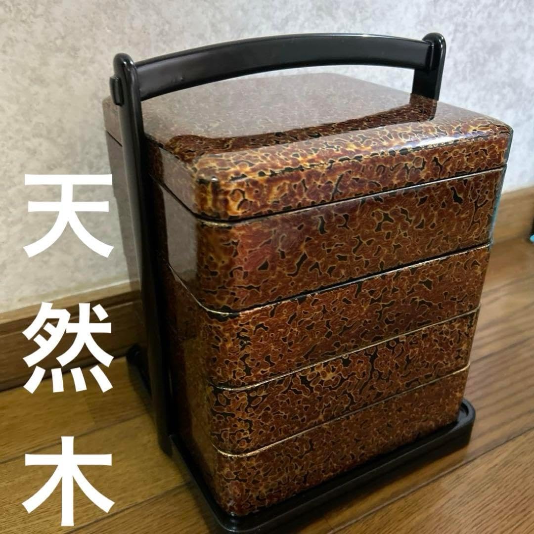天然木　重箱　4段重 天然木 重箱 4段重
