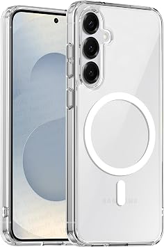Ultra Strong Shockproof Soft Silicone Case (Galaxy S25) with Raised Lens Frame and Metal Keypad Compatible with Origin Series Magsafe for Teknoft Samsung Galaxy S25