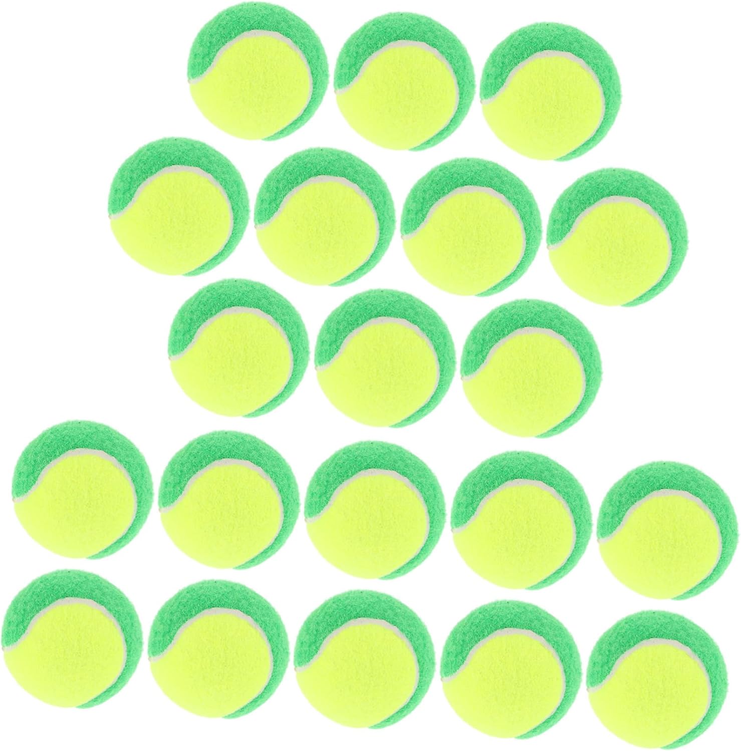 20pcs Interactive Pet Bounce Tennis Balls for Training Play Photography Durable Rubber Balls Bright Colors for Dogs for Outdoor Activities and Exercise