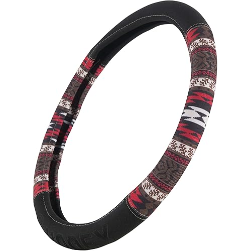 Hooey Universal Fit Steering Wheel Cover for Car, Truck, and SUV, Durable Steering Wheel Protection, American West (Multi/Clay)