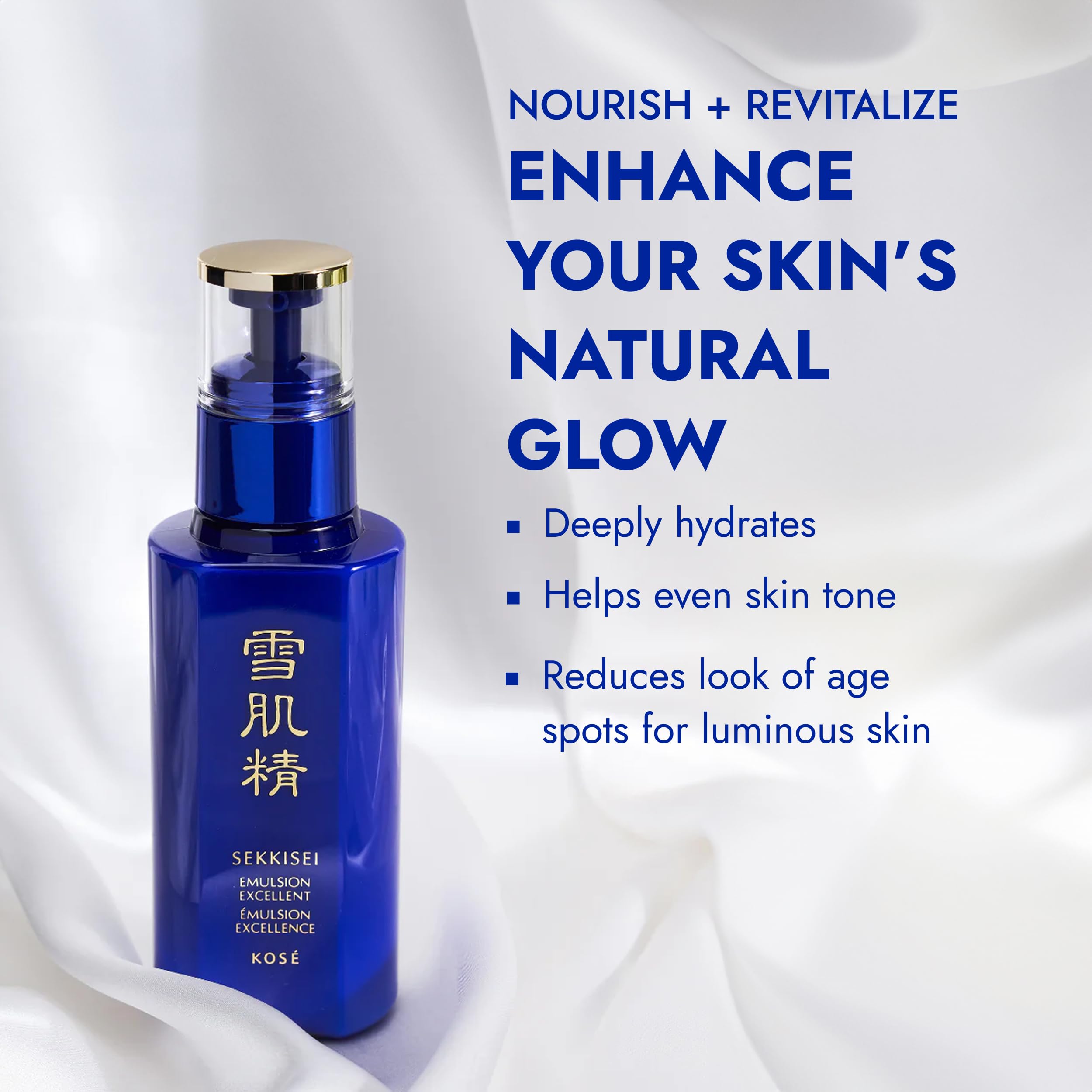 SEKKISEI Emulsion Excellent Hydrating Face Serum Emulsion, 4.7 oz