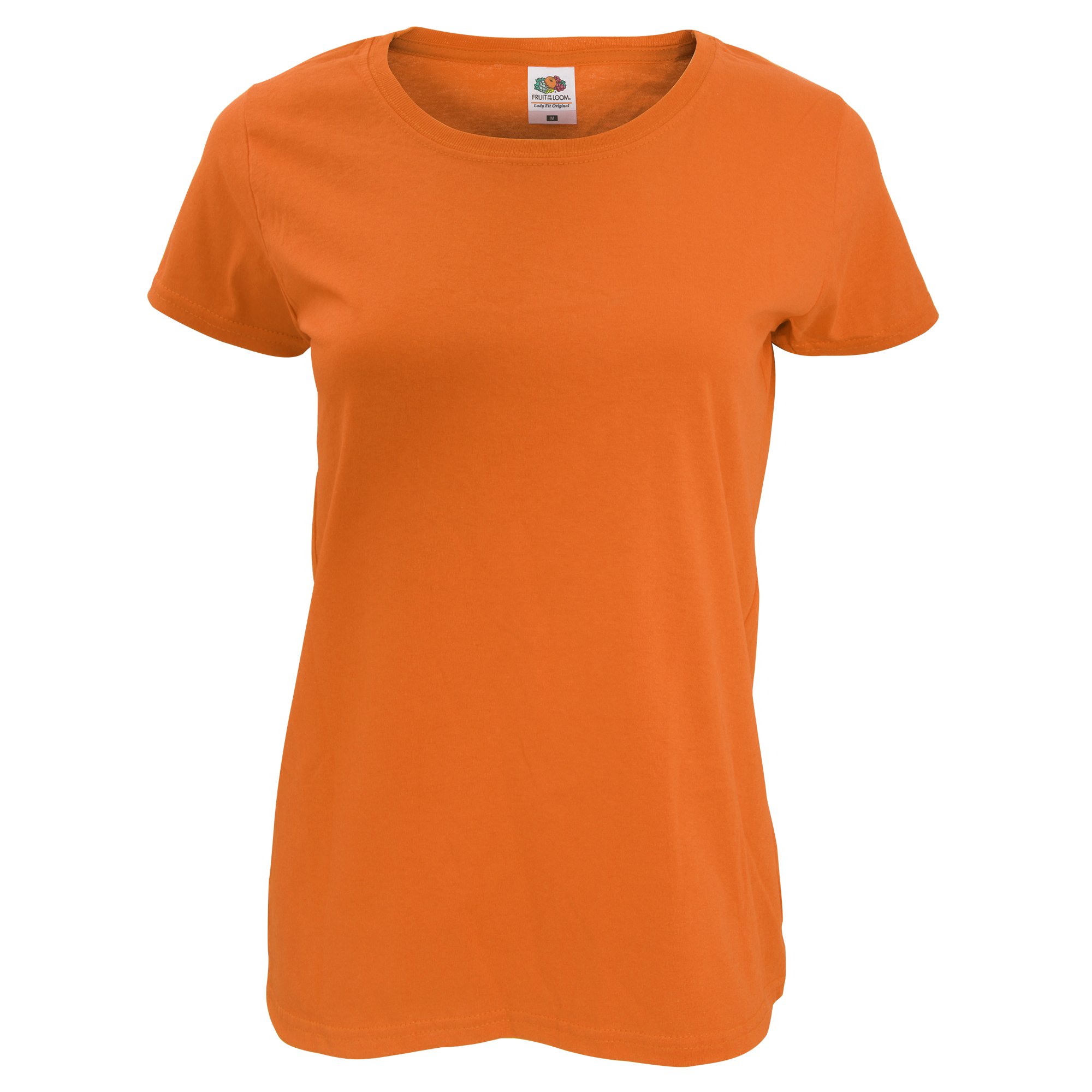 Fruit of the Loom Women's Original T. T-Shirt, Orange, 8 (Manufacturer Size:X-Small)