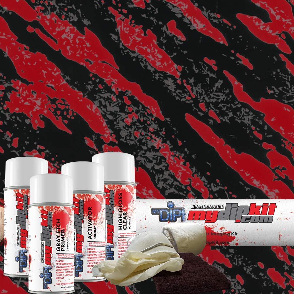 MyDipKit Red Marble Splash Hydrographics Kit MS-006 - My Dip Kit