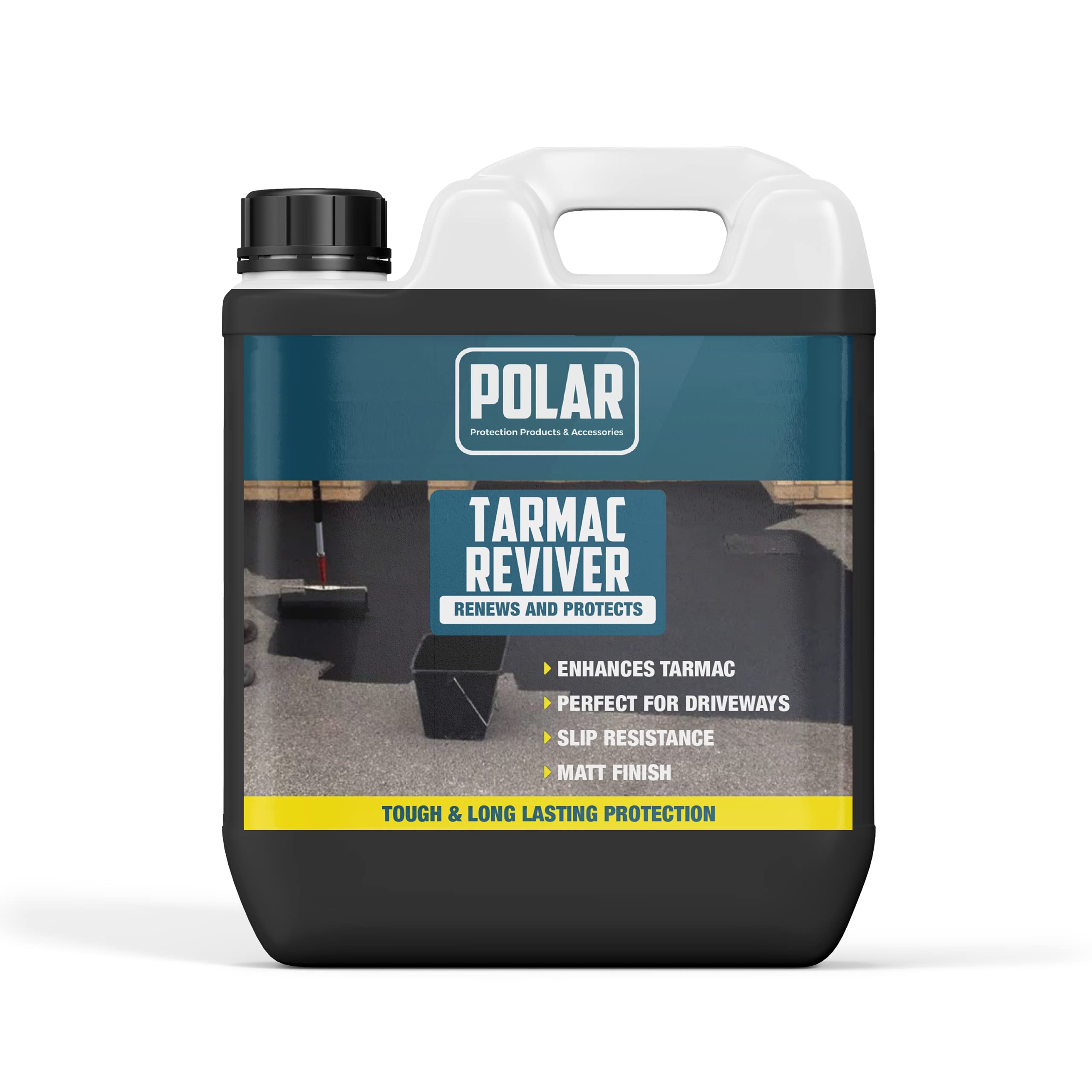 Buy Polar Black Tarmac Paint 5 Litre Enhance & Protect Driveway