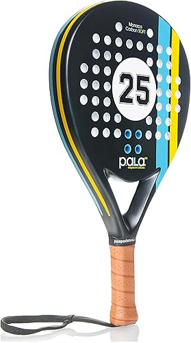 Miniatura 1 de Monaco - Raqueta de pádel suave de carbono - Pala negra LITE con fibra de carbono, pádel ideal para principiantes