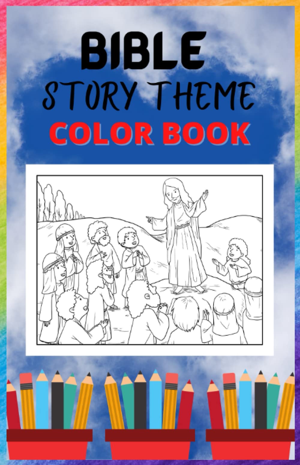 Bible Story Theme Coloring Book: Activity Book for Kids