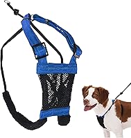 Vista 14 de Arnés para perro Sporn sin tirones para perros pequeños - Malla roja, nylon resistente, transpirable, liviano, ajustable, acolchado, suave y fácil