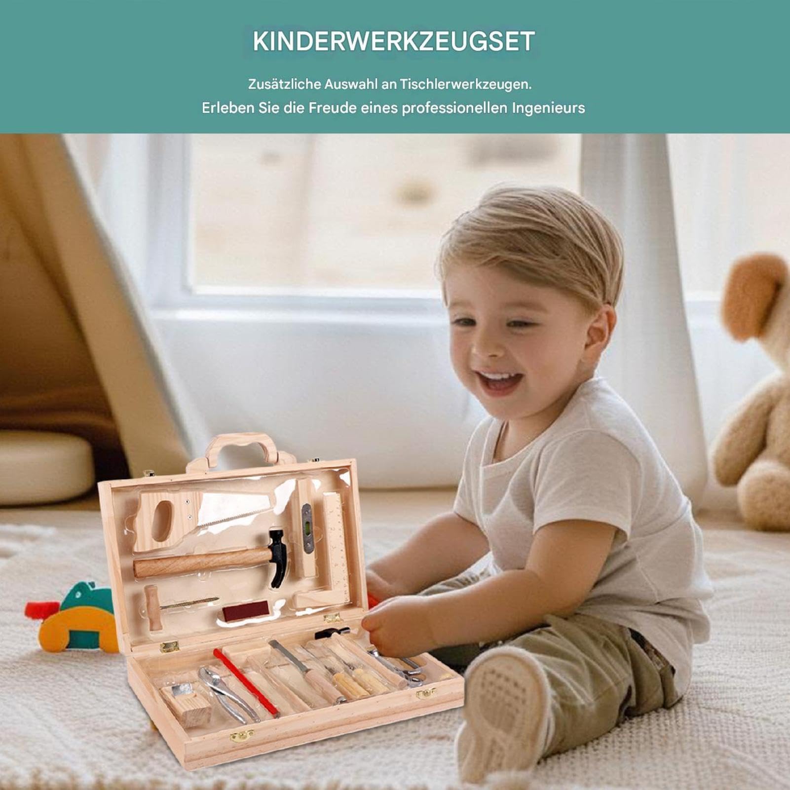 Holzwerkzeugset für Kinder,Kinderwerkzeugset | Repair Tools Spiel Kinderspielzeug für Kindergarten, Kindertagesstätte, Kindergarten