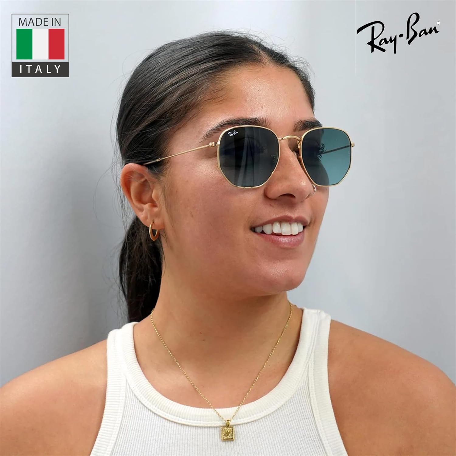 Ray-Ban RB3548N HEXAGONAL FLAT LENSES Square-Round Shaped Sunglasses for Men & Women with Official RAYBAN Eyewear Kit - Image 6